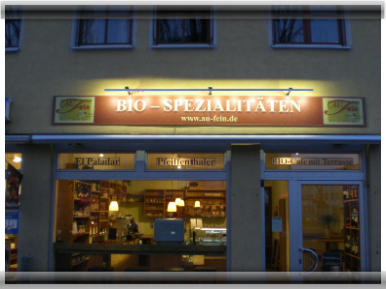 Werbeschildbeleuchtung Bioladen Werbeschildbeleuchtung Bioladen